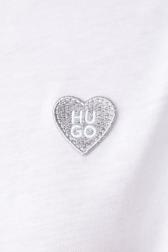 T-shirt damski bawełniany Damacia_9 HUGO biały 50574590