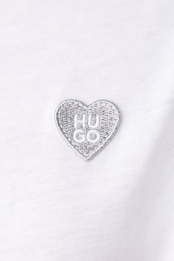 T-shirt damski bawełniany Damacia_9 HUGO biały 50574590