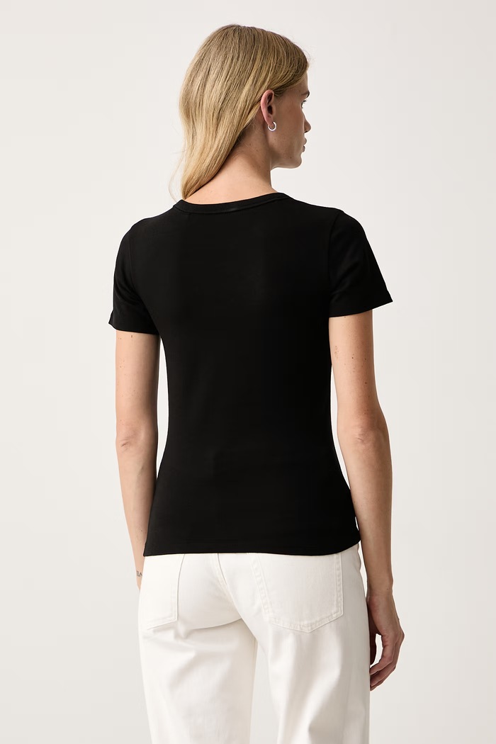 Îmbrăcăminte HUGO Tricou pentru femei din bumbac Deloris_6 50571888 negru