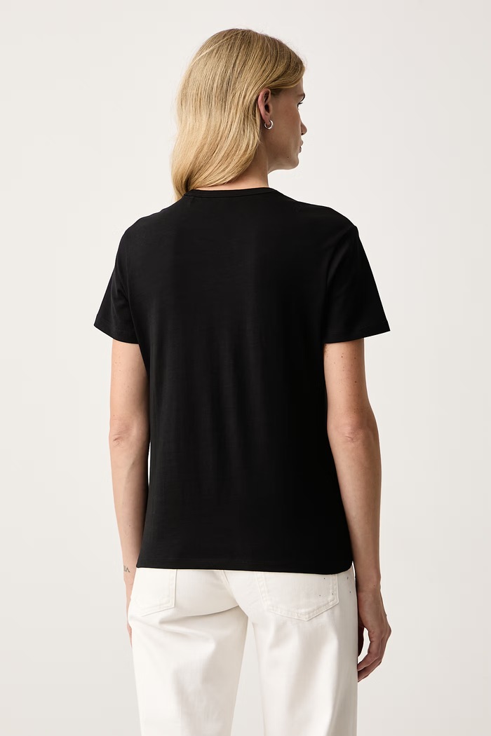 Îmbrăcăminte HUGO Tricou pentru femei din bumbac Damacia_10 50570932 negru