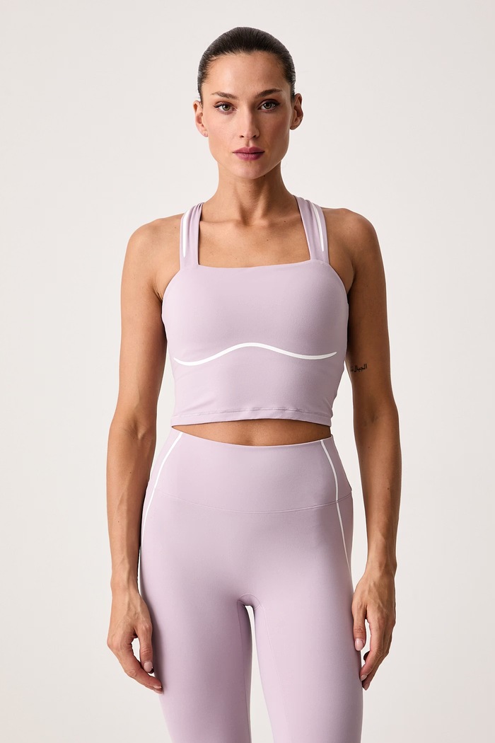 Under Armour Top do jogi damski Meridian Contour fioletowy 6016947