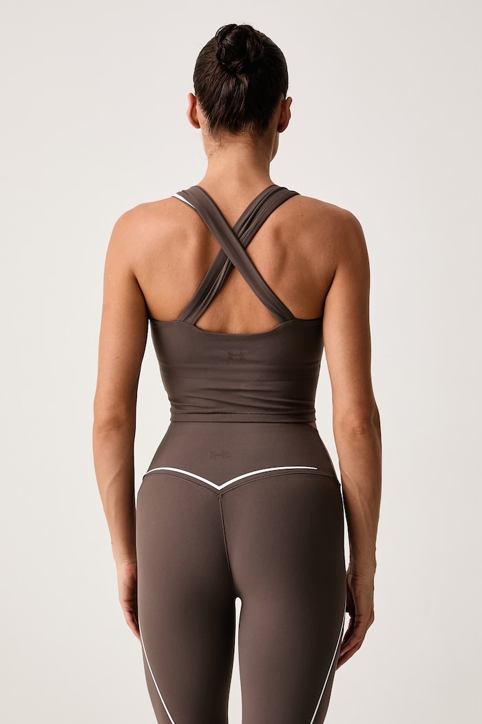 Odzież Under Armour Top do jogi damski Meridian Contour 6016947 brązowy