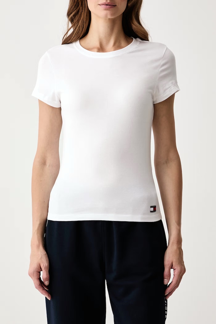 Tommy Hilfiger Tričko dámske bavlnené s elastanom 3-pak UW0UW06657