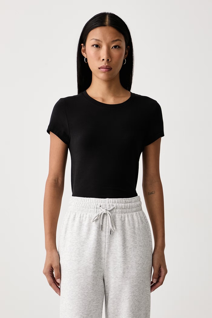 Tommy Hilfiger T-shirt női pamut elasztánnal 3-as csomag fekete UW0UW06657