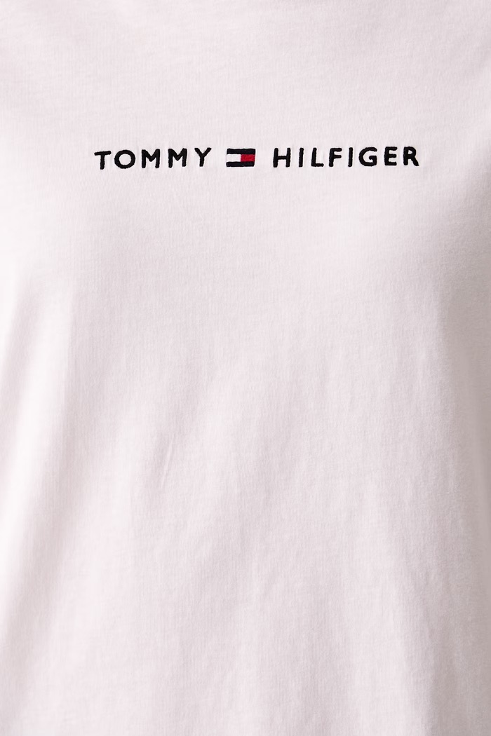 Majica dugih rukava ženska pamučna Tommy Hilfiger UW0UW06617 bijela