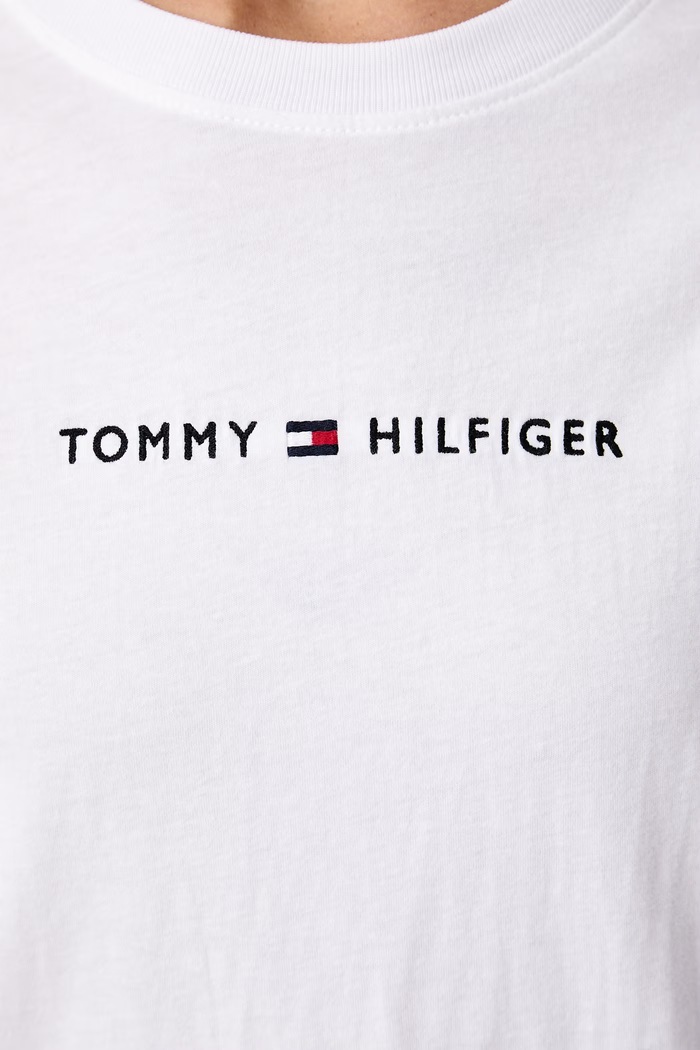 Tommy Hilfiger T-shirt damski bawełniany biały UW0UW06616