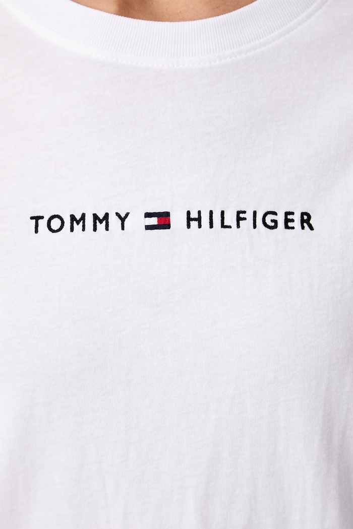 Tommy Hilfiger T-shirt damski bawełniany biały UW0UW06616