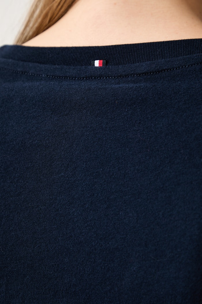 Tommy Hilfiger tričko dámské bavlněné UW0UW06616 námořnická modř