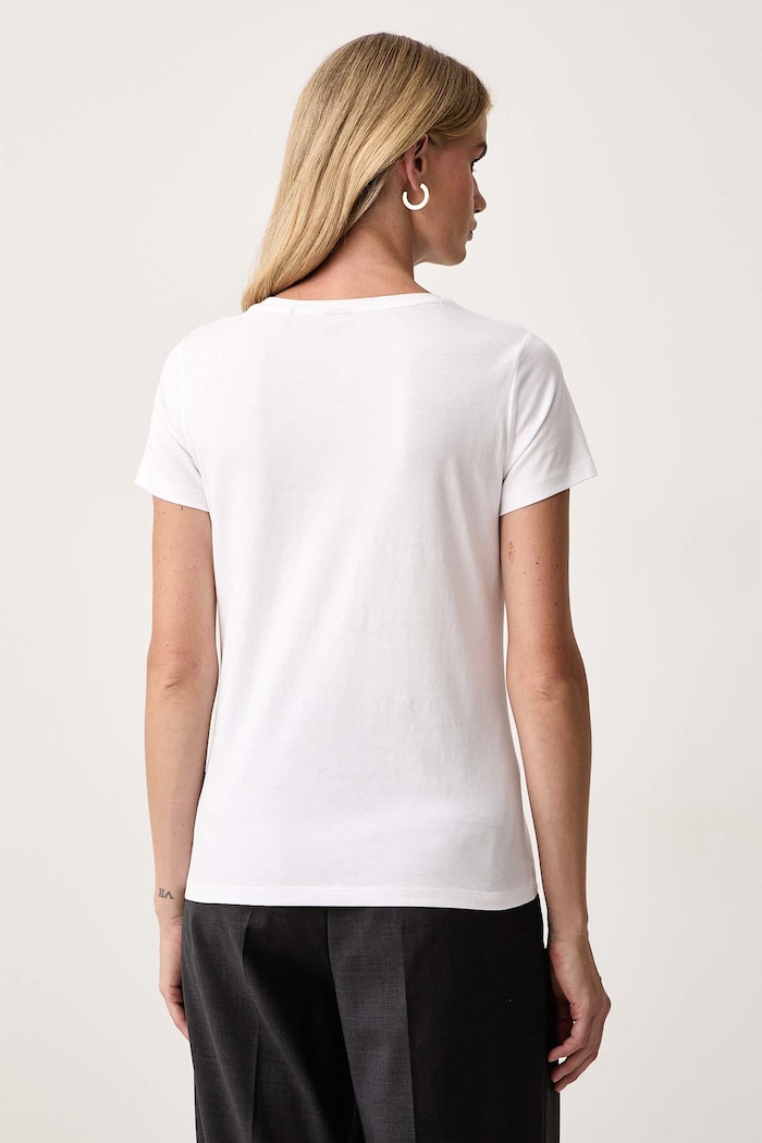 Ρούχα BOSS Orange T-shirt γυναικείο βαμβακερό C_Elove_6 50571415 λευκό
