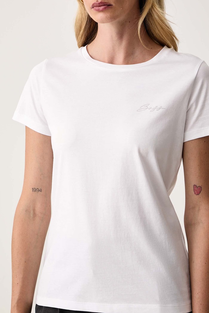 T-shirt γυναικείο βαμβακερό C_Elove_6 BOSS Orange 50571415 λευκό
