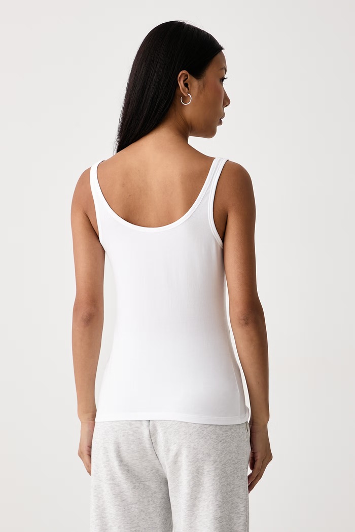 Tommy Hilfiger Top női pamut elasztánnal 3-as csomag UW0UW06658 fehér AW26