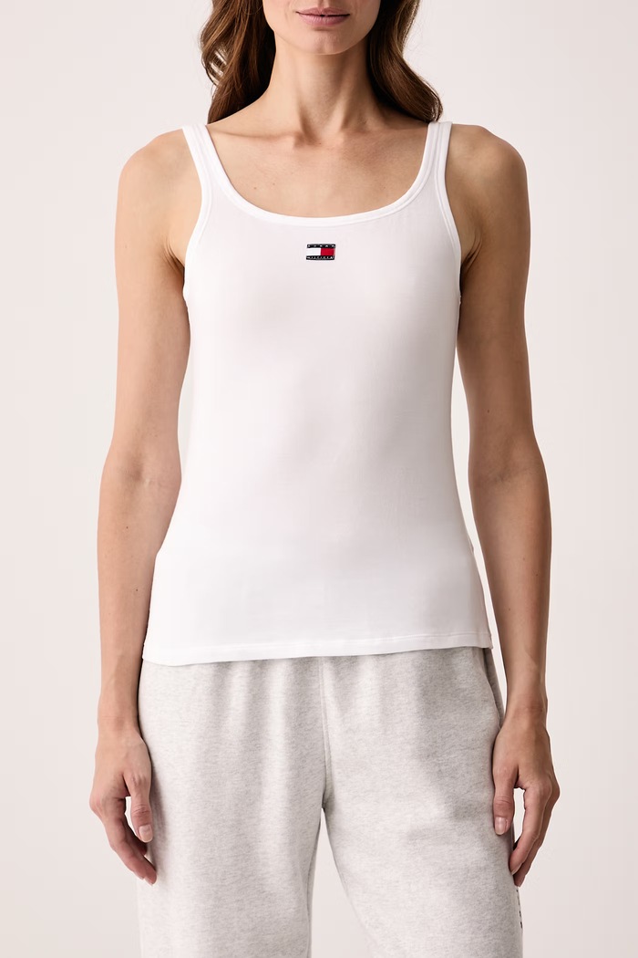 Tommy Hilfiger Top dámsky bavlnený s elastanom 3-pak UW0UW06658
