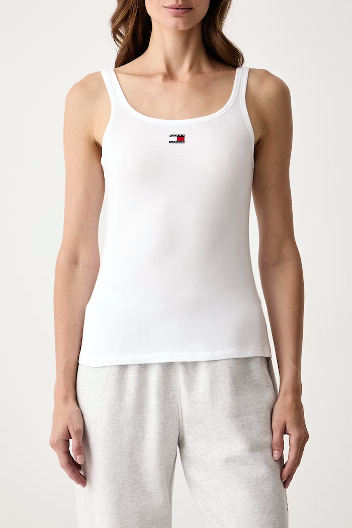 Tommy Hilfiger Top dámsky bavlnený s elastanom 3-pak UW0UW06658