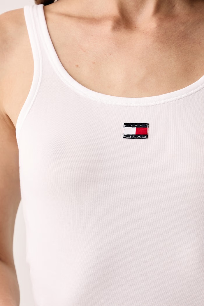 Tommy Hilfiger Top dámsky bavlnený s elastanom 3-pak UW0UW06658