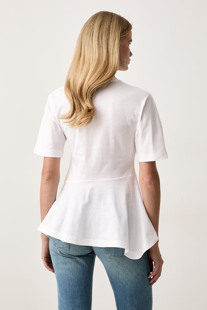 Odzież BOSS T-shirt damski bawełniany Endora 50568958 biały