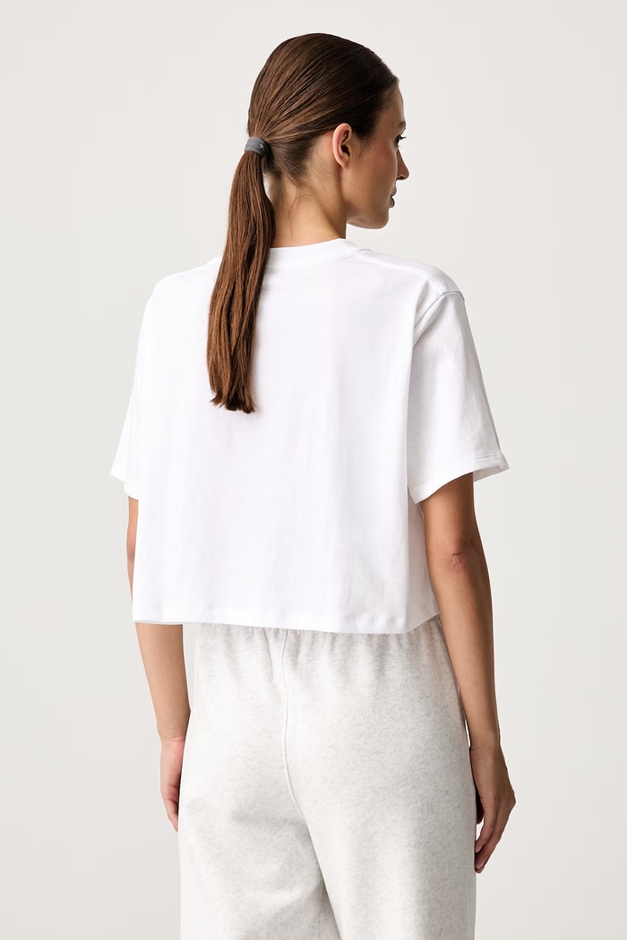 Odzież Under Armour crop top damski z bawełną 6015217 biały