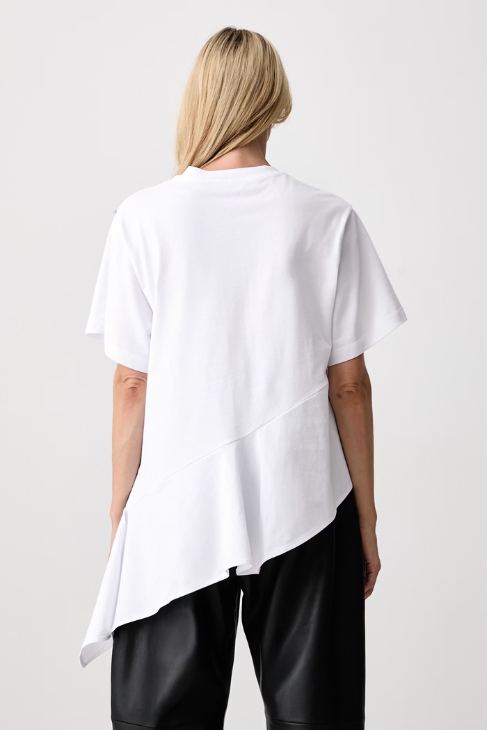 Odzież Sportmax Tacco T-shirt bawełniany damski 2622946025600 biały