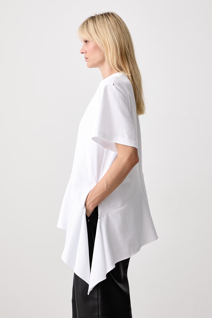 Sportmax Tacco T-shirt bawełniany damski biały 2622946025600