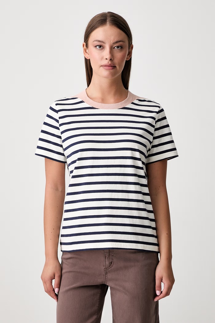 Scotch & Soda T-shirt damski bawełniany granatowy U9A01617T