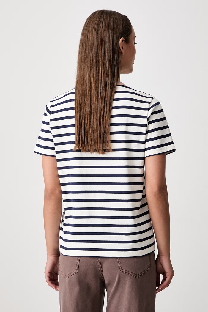 Odzież Scotch & Soda T-shirt damski bawełniany U9A01617T granatowy