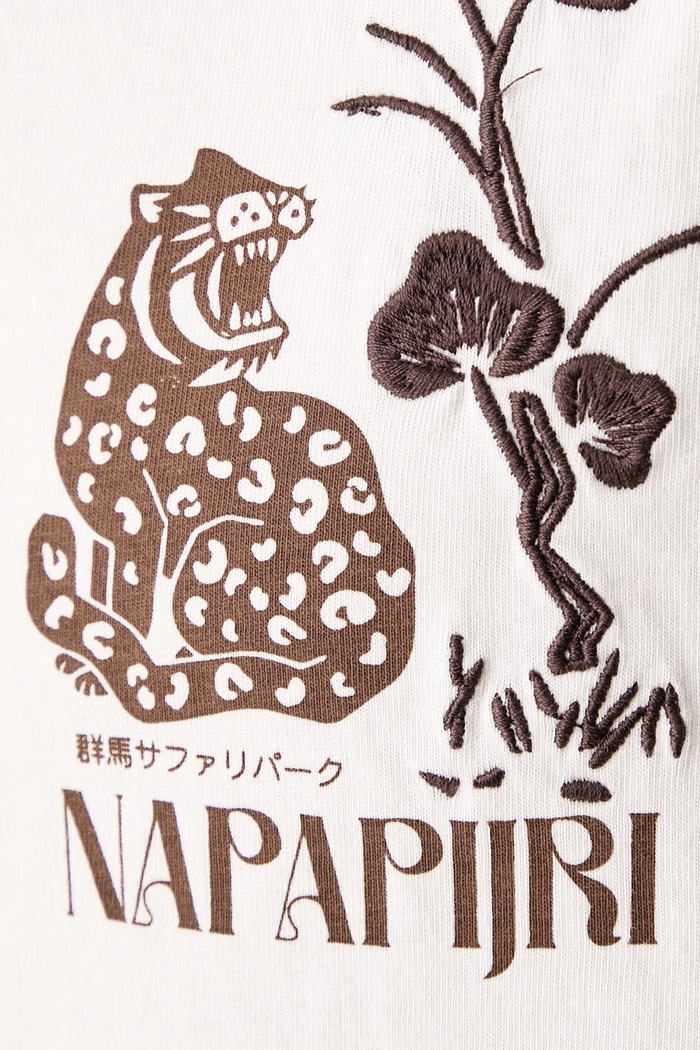 T-shirt damski bawełniany Aral Napapijri beżowy NP0A8A6NF0O1