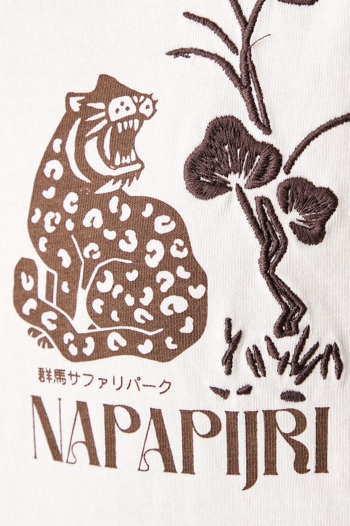 T-shirt damski bawełniany Aral Napapijri beżowy NP0A8A6NF0O1