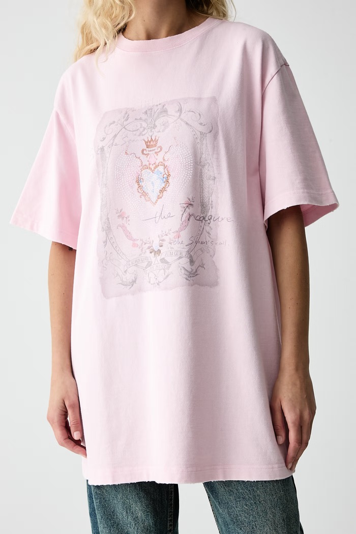 T-shirt damski bawełniany Miss Sixty 6M3SJ16300 różowy