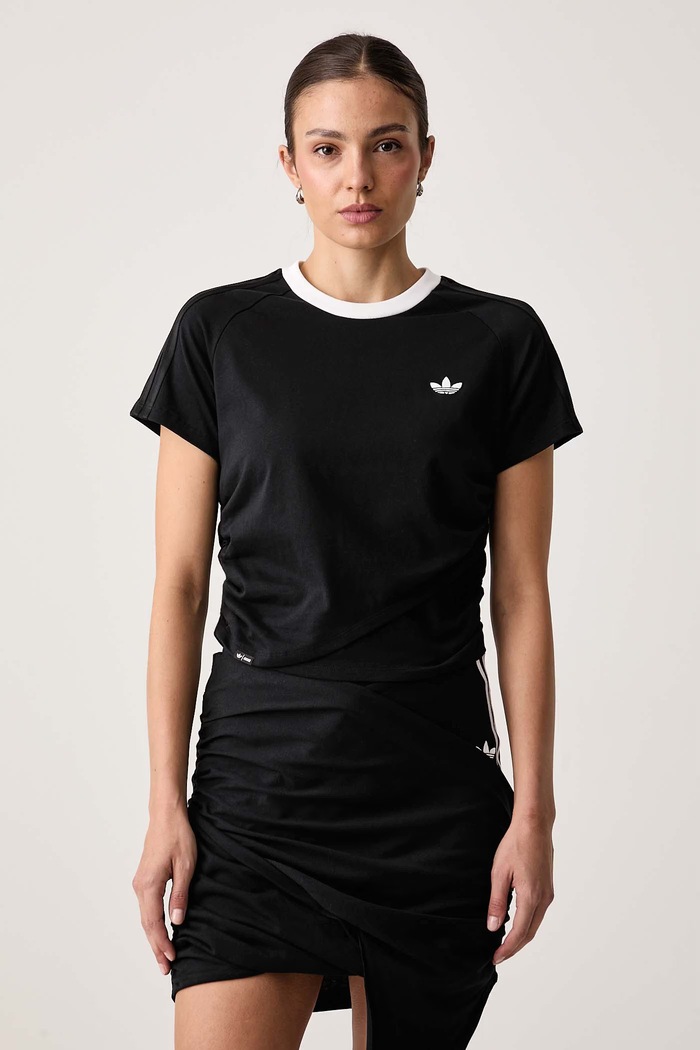 adidas Originals T-shirt damski bawełniany Adiluna Season 2 x Jennie czarny LD8928