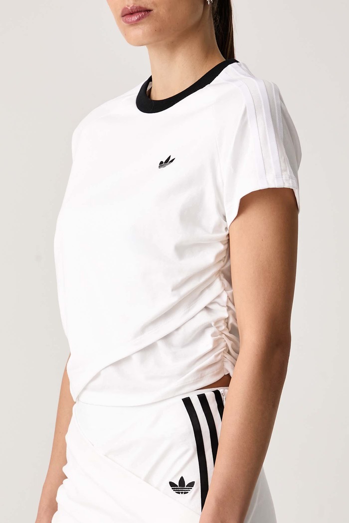 T-shirt damski bawełniany Adiluna Season 2 x Jennie adidas Originals LD4968 biały