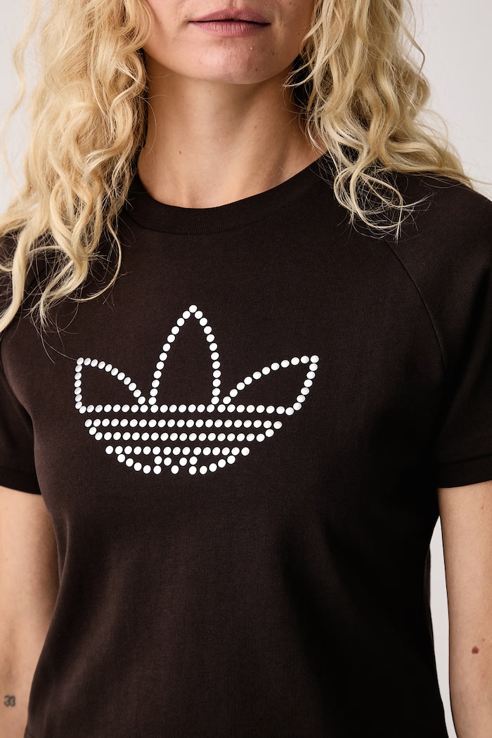Tričko dámske bavlnené adidas Originals KT4670 hnedá