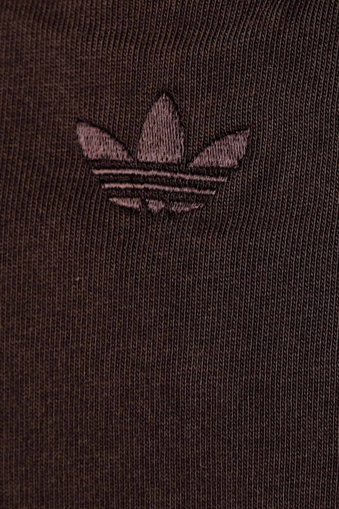T-shirt damski bawełniany adidas Originals brązowy KT4670
