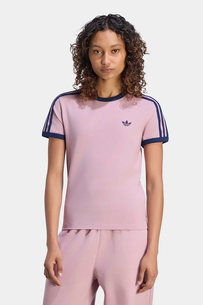 adidas Originals T-shirt damski z bawełną różowy KS4776