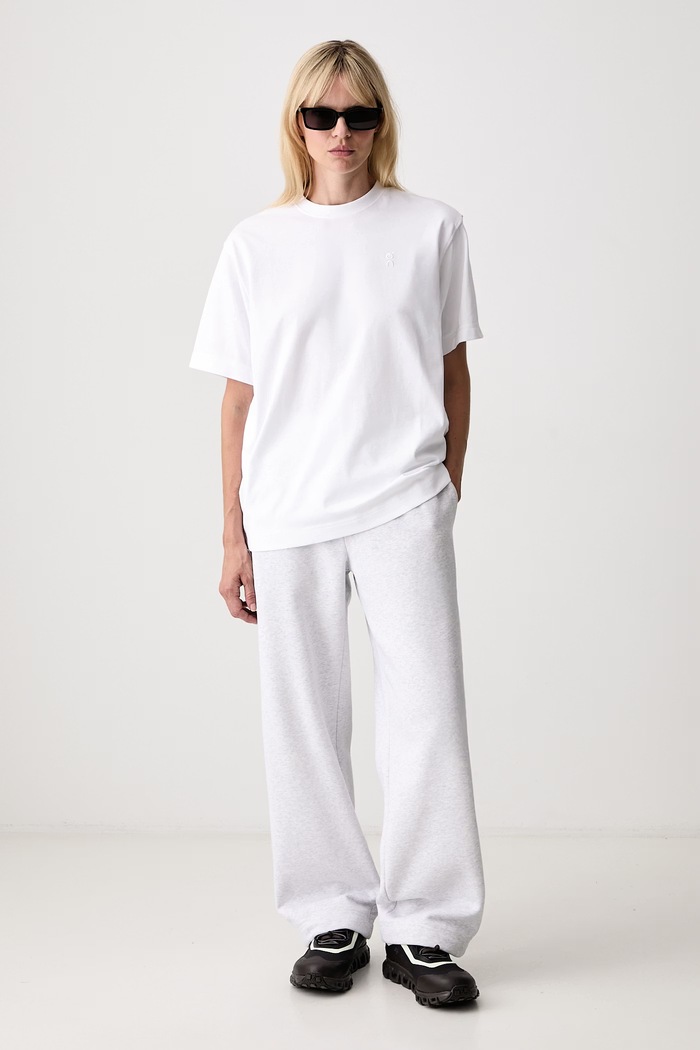 On Club Collective T-shirt bawełniany damski 1WG11070069 biały AW26