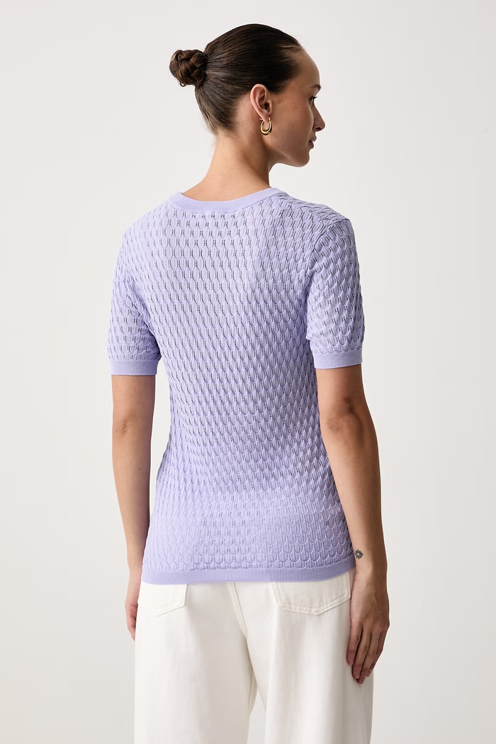 Morgan T-shirt damski z wiskozą MADRID fioletowy AW26