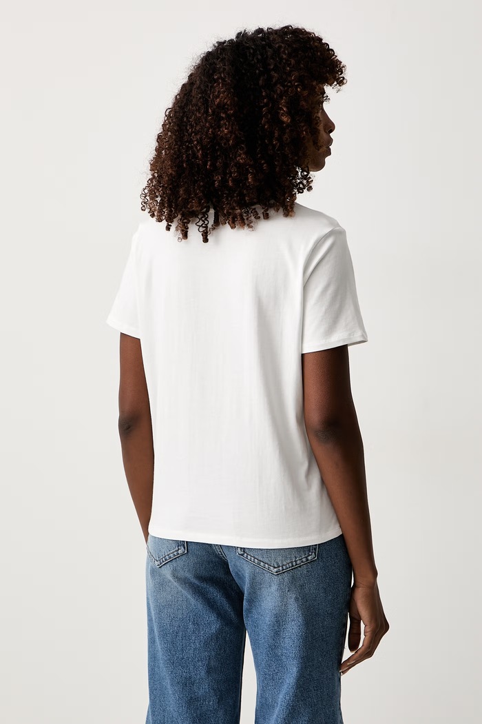 Odzież Morgan T-shirt damski bawełniany DESSI biały