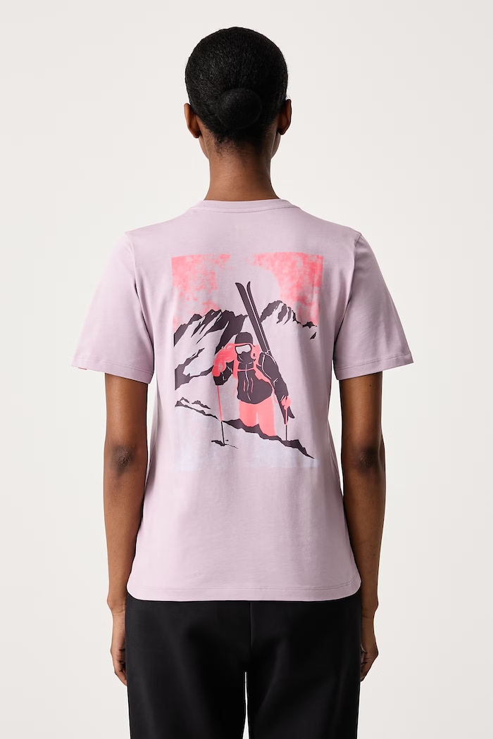 Odzież Dynafit T-shirt damski bawełniany BACK GRAPHIC 08.0000072147 różowy