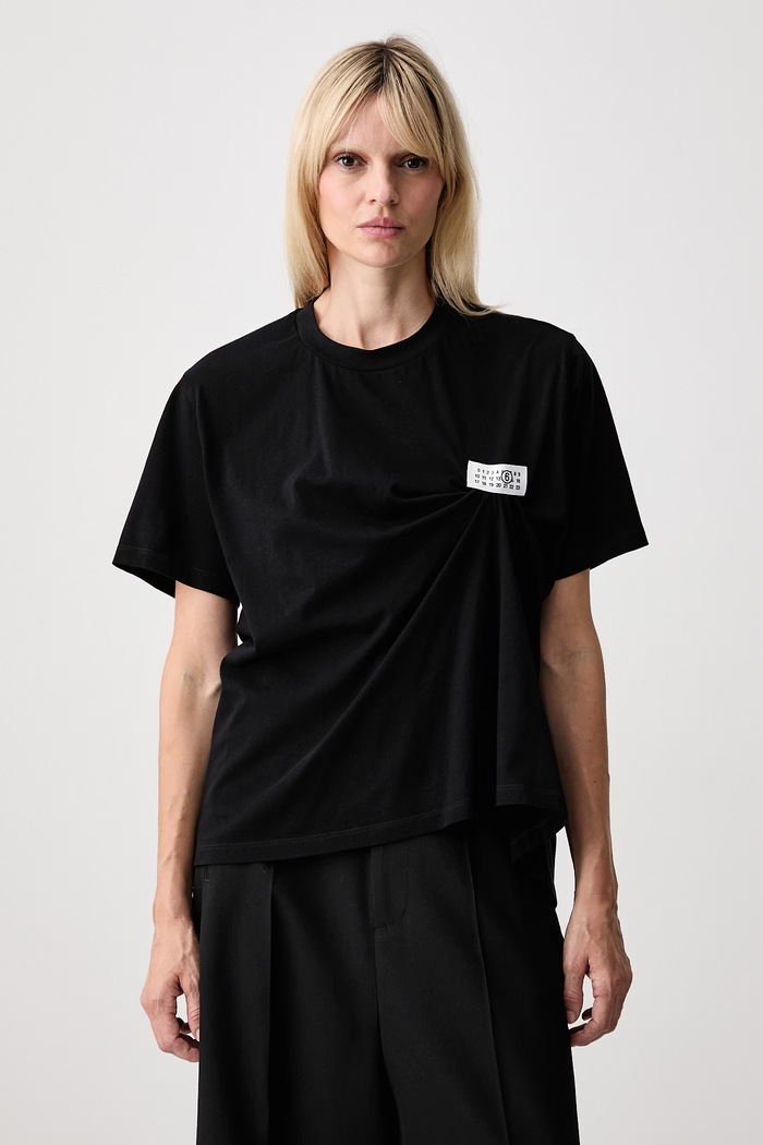 MM6 Maison Margiela T-shirt damski bawełniany czarny S52NF0018.M20048