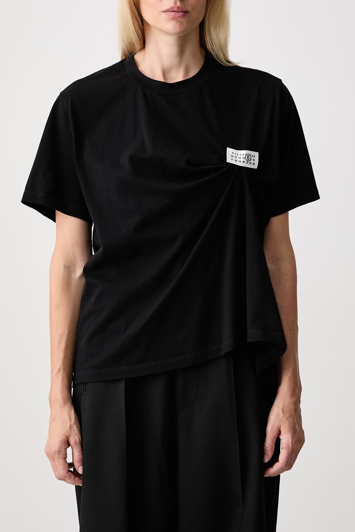 MM6 Maison Margiela T-shirt damski bawełniany S52NF0018.M20048 czarny