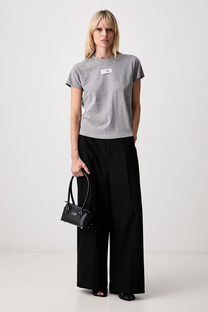 MM6 Maison Margiela T-shirt damski bawełniany S52GC0371.M20170 szary AW26