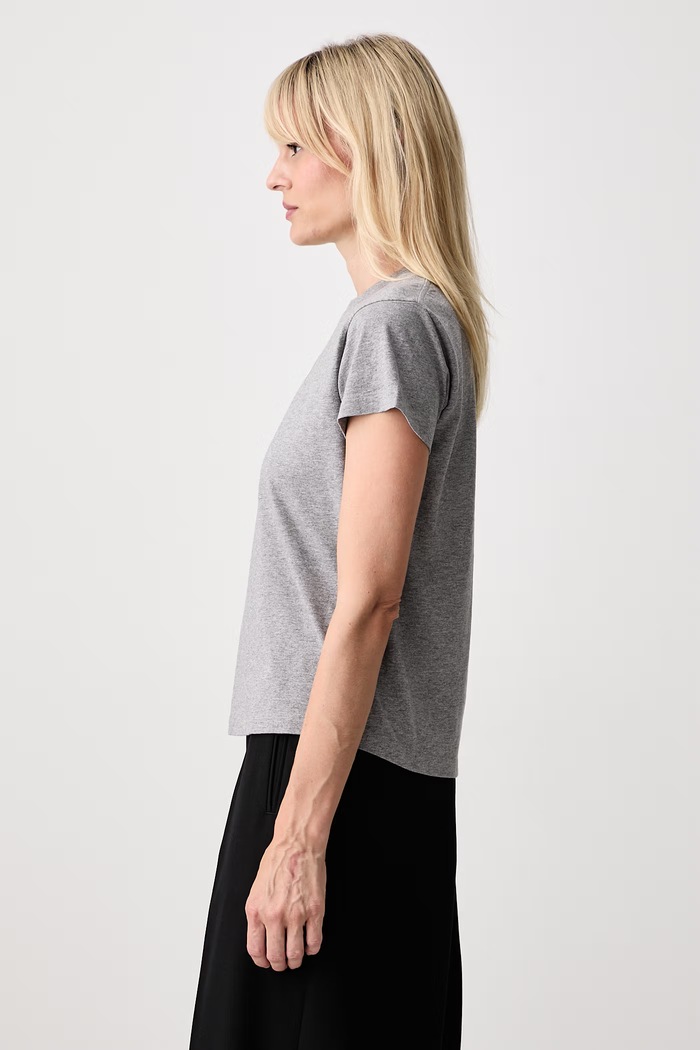MM6 Maison Margiela T-shirt damski bawełniany szary S52GC0371.M20170
