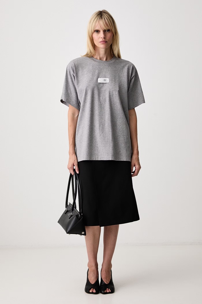 MM6 Maison Margiela tricou pentru femei din bumbac S52GC0367.M20170 gri AW26