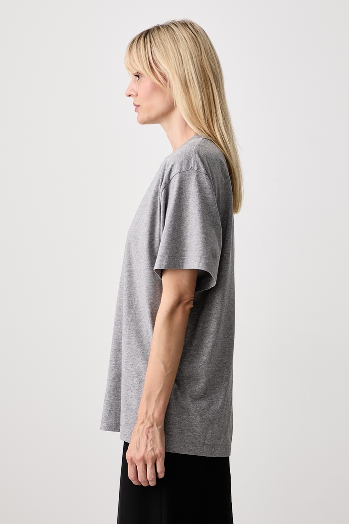 MM6 Maison Margiela T-shirt damski bawełniany szary S52GC0367.M20170