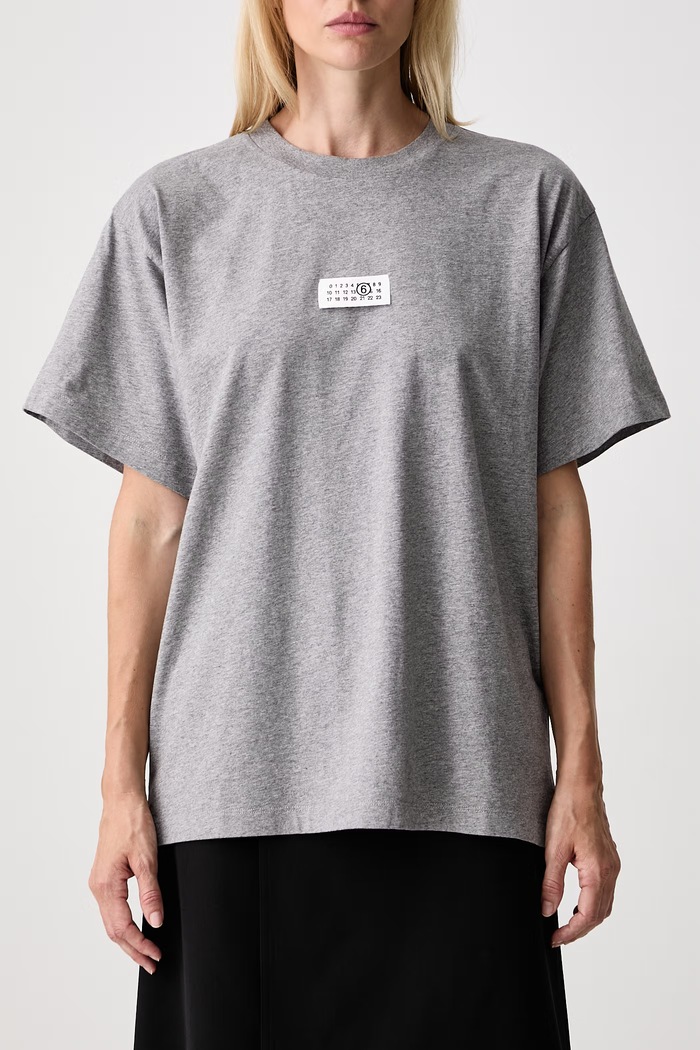 MM6 Maison Margiela T-shirt damski bawełniany S52GC0367.M20170 szary