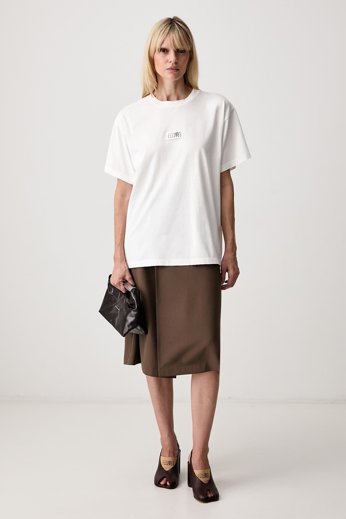 MM6 Maison Margiela T-shirt damski bawełniany S52GC0367.M20258 biały AW26