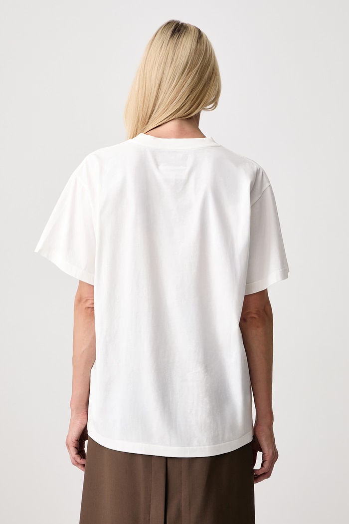 Odzież MM6 Maison Margiela T-shirt damski bawełniany S52GC0367.M20258 biały