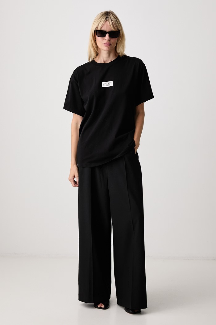 MM6 Maison Margiela T-shirt damski bawełniany S52GC0367.M20258 czarny AW26