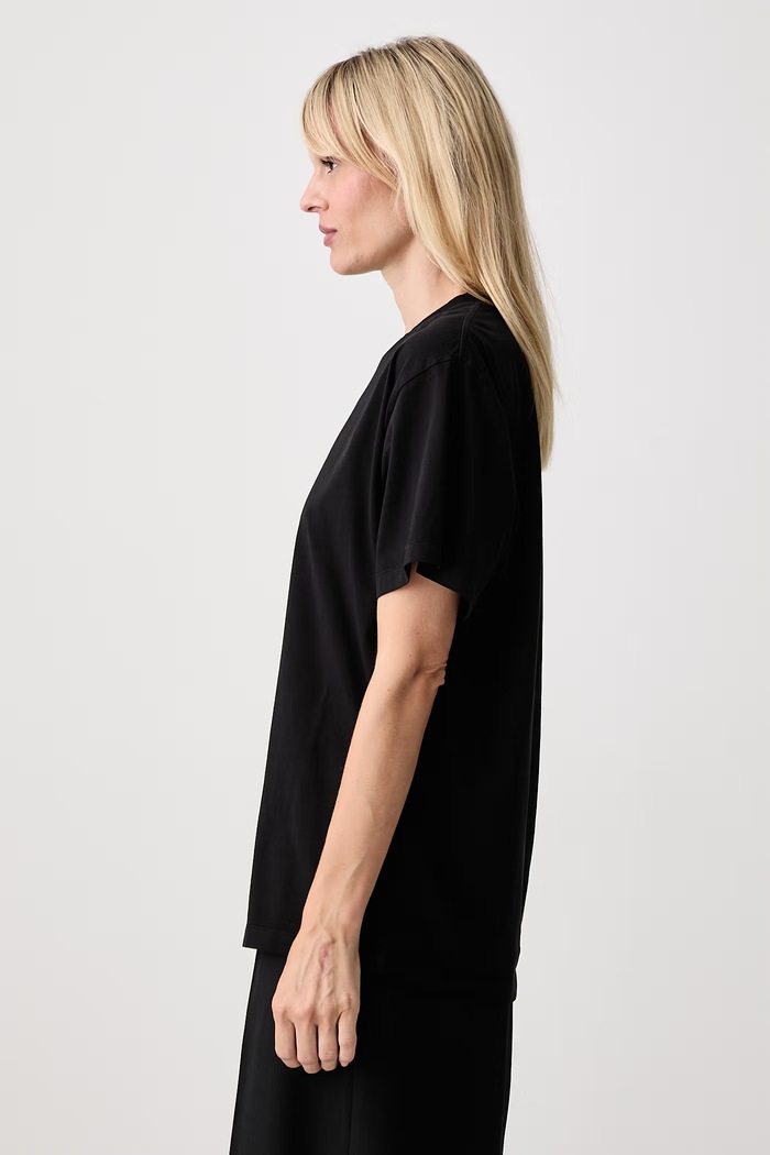 MM6 Maison Margiela T-shirt damski bawełniany czarny S52GC0367.M20258