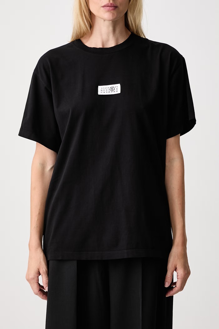 MM6 Maison Margiela T-shirt damski bawełniany S52GC0367.M20258 czarny