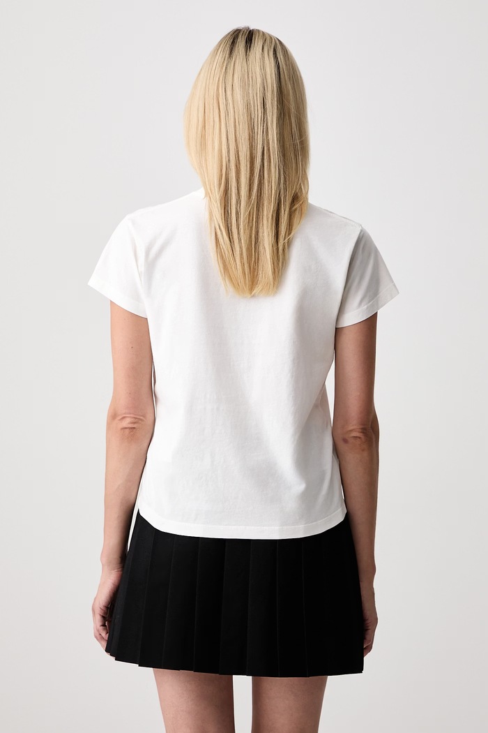 Ρούχα MM6 Maison Margiela T-shirt γυναικείο βαμβακερό S52GC0327.M20258 λευκό