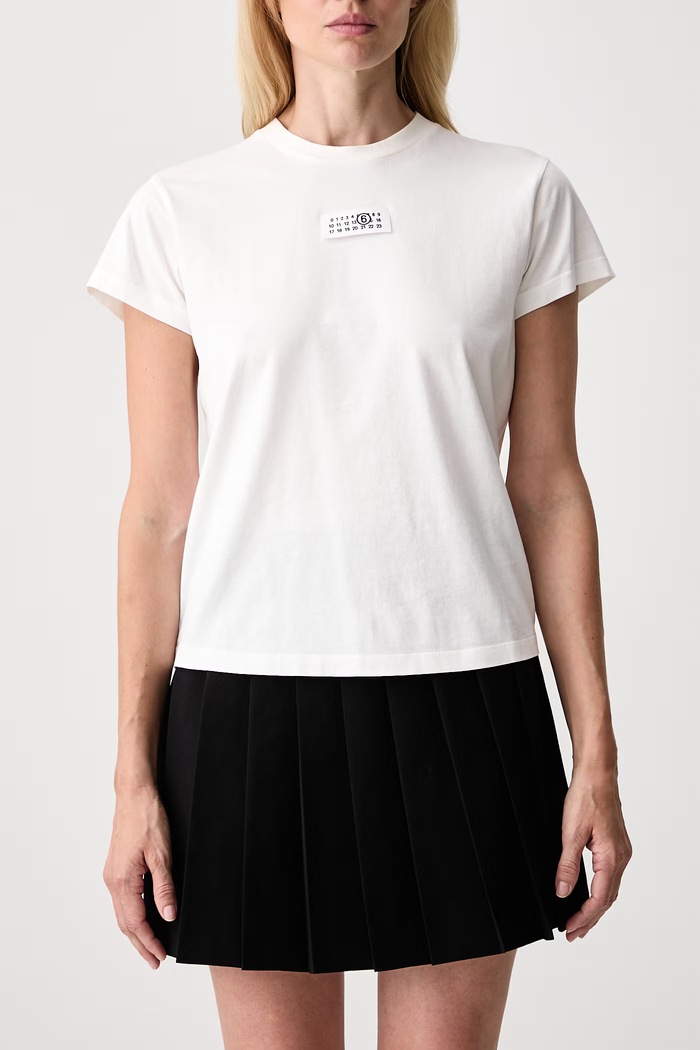 MM6 Maison Margiela T-shirt damski bawełniany S52GC0327.M20258 biały